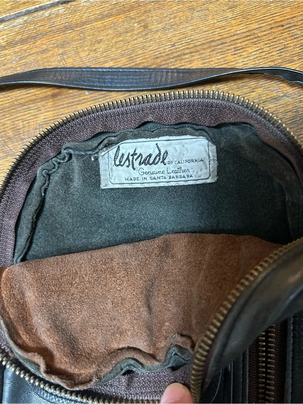 Classic Black Leather Crossbody Bag for Men
